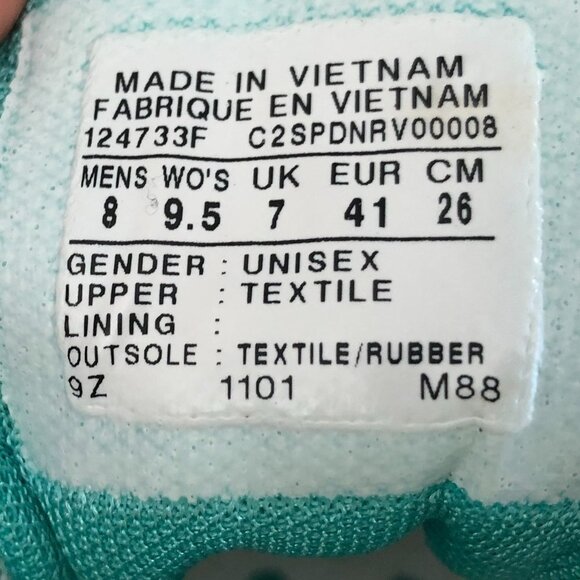 Converse Casual Low Cut Lace Up Canvas Sneakers Black Turquoise White Sz 9.5W/8M - Picture 9 of 10